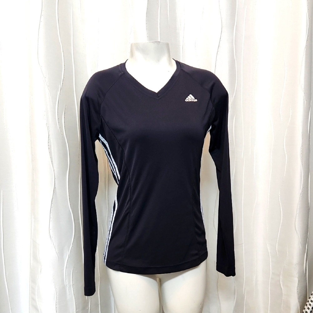 Adidas Dark Gray Long Sleeve Shirt